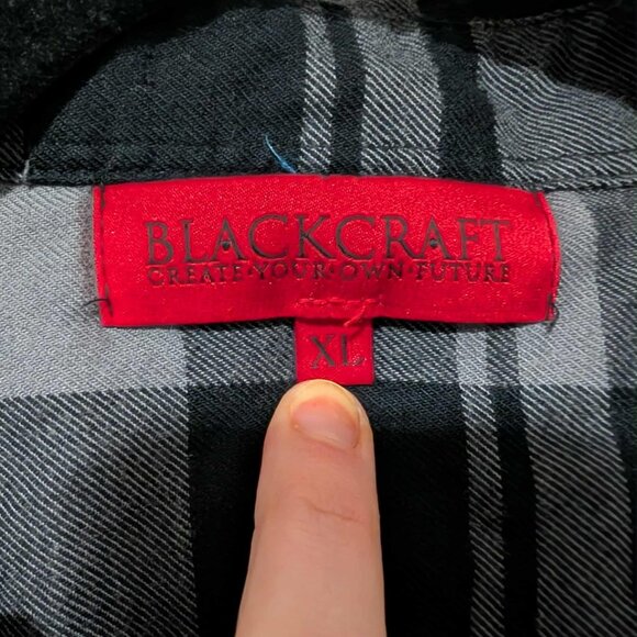 EUC Blackcraft Cult Grey Flannel Bat Shirt - Picture 4 of 5